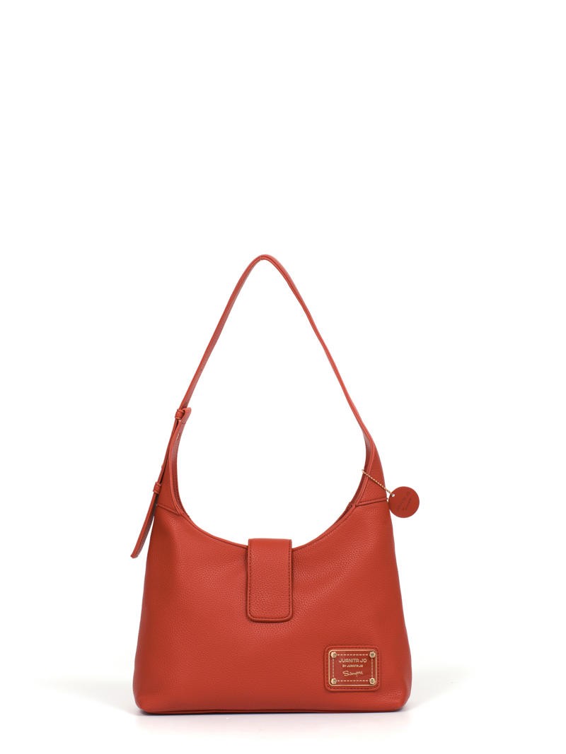Cartera De Hombro Pequeña Terracota Anya