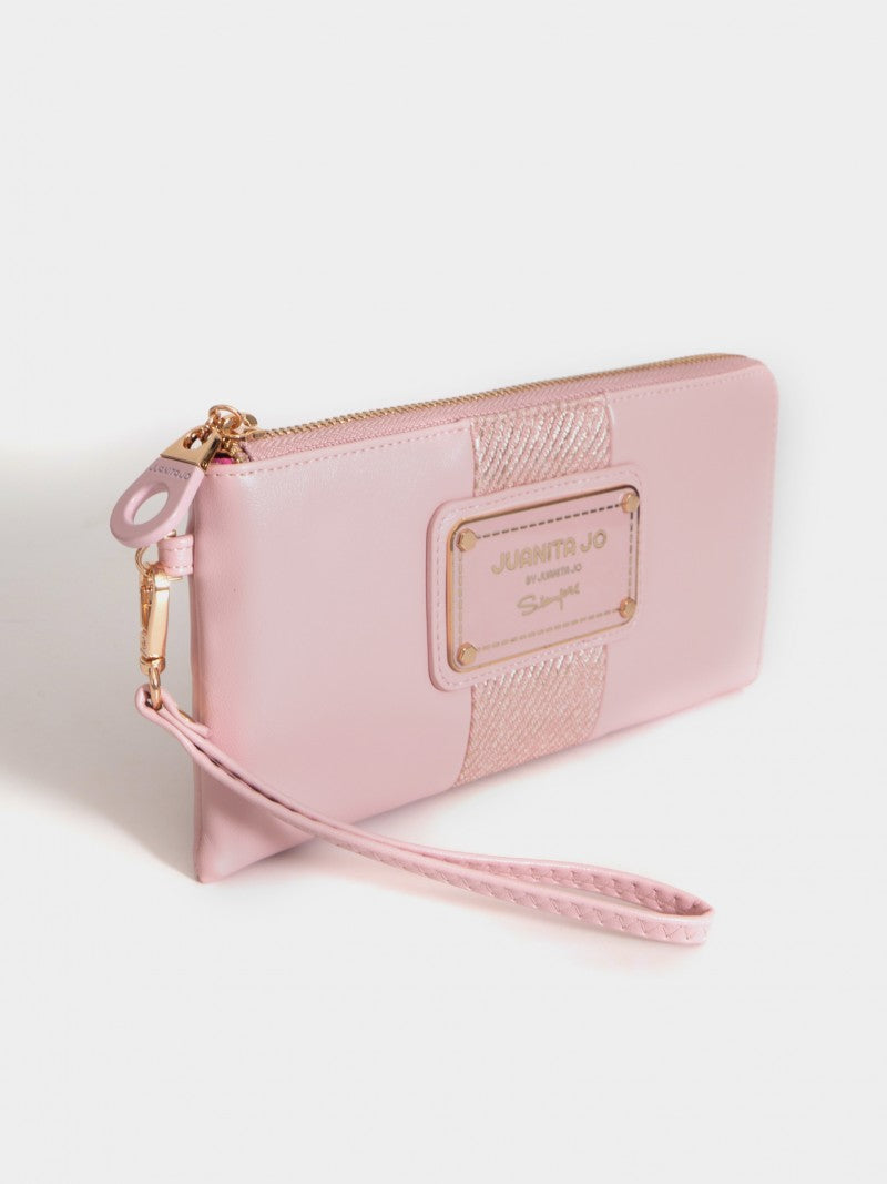 Billetera Clásica Tipo Sobre Rosa