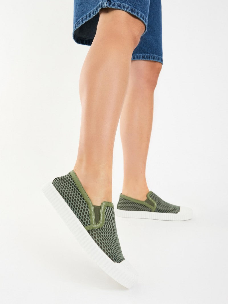 Zapatillas Slip-On Verde Filippa