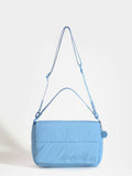 Bandolera Puffer Azul Caro