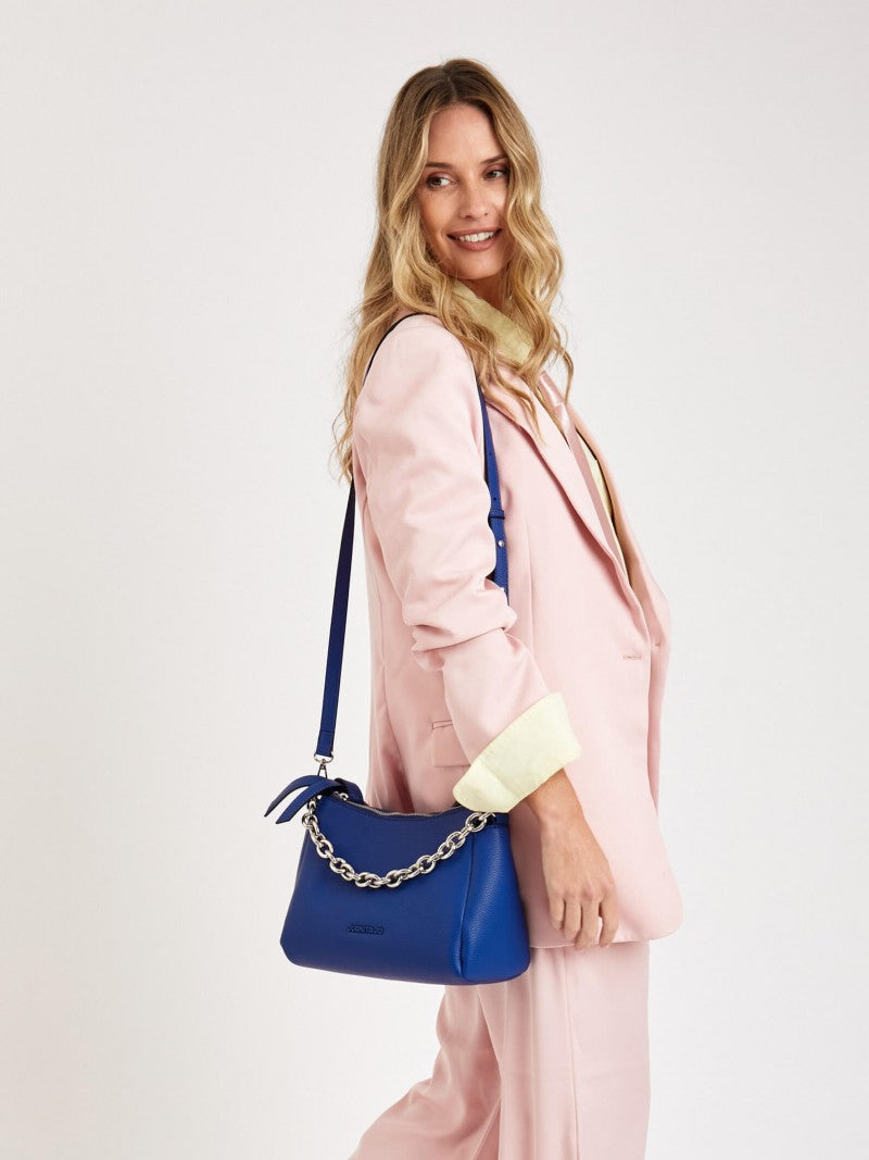 Cartera De Hombro Azul Juliana