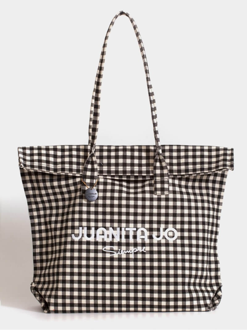 Bolso De Playa Grande Negro Amalfi