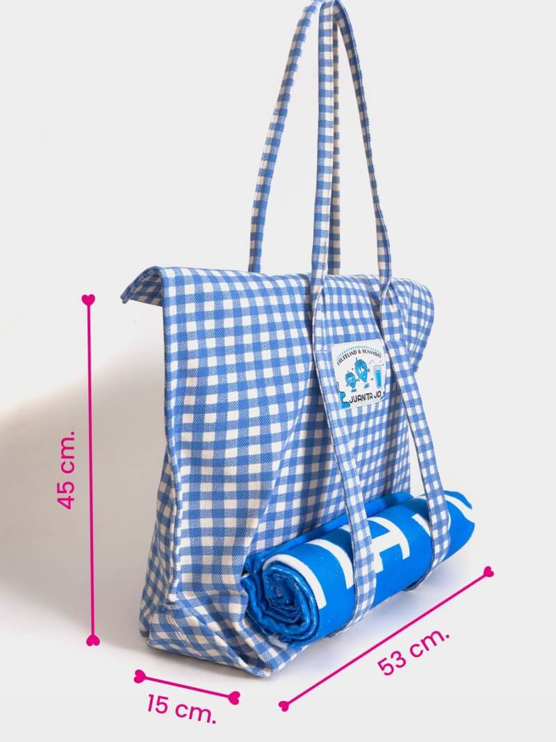 Bolso De Playa Grande Azul Amalfi