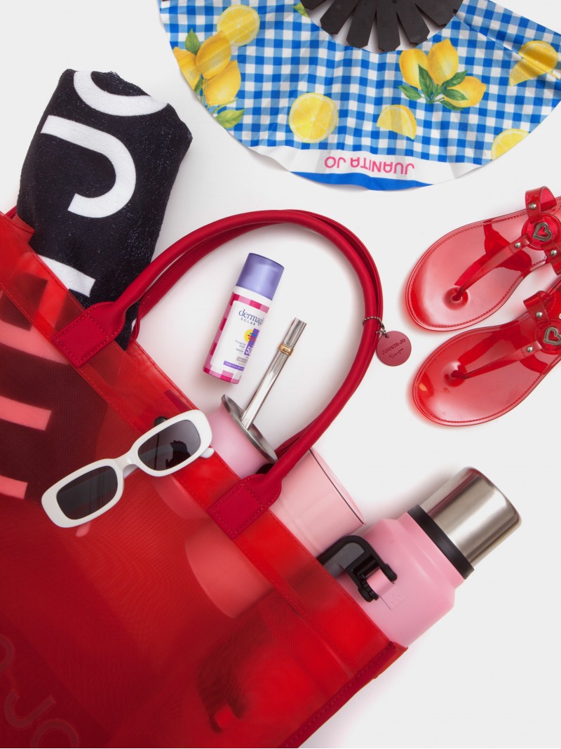 Bolso De Playa Rojo Nissi