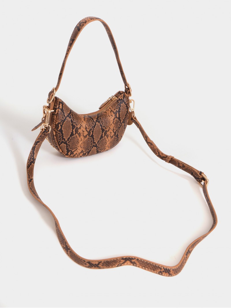 Cartera De Hombro Reptil Aura