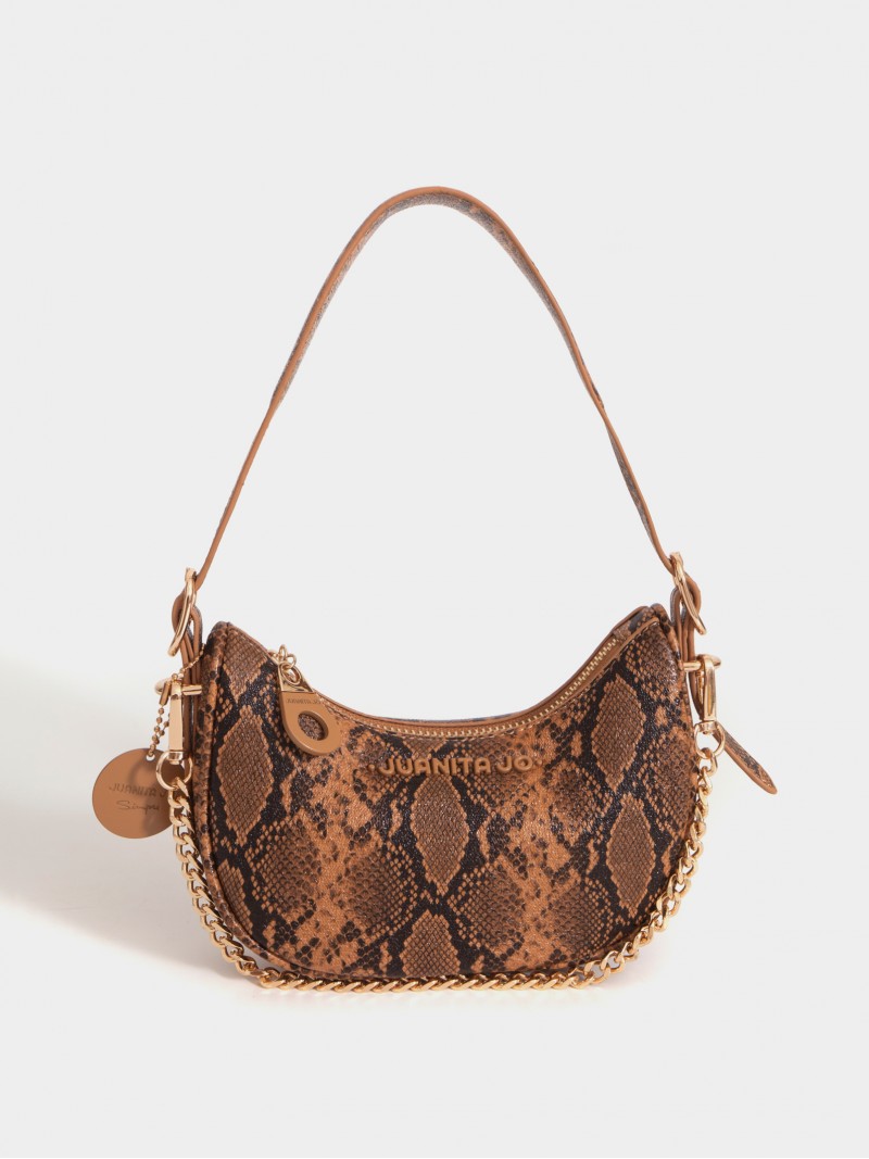 Cartera De Hombro Reptil Aura