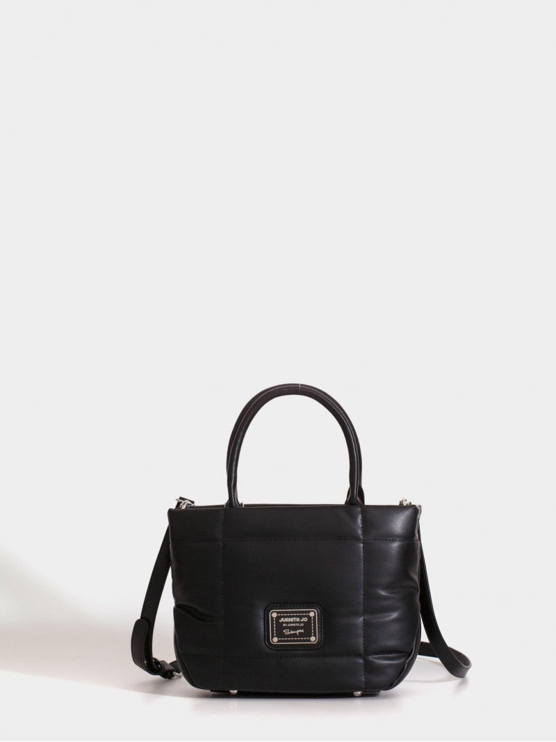 Cartera Negra Chica Puffer