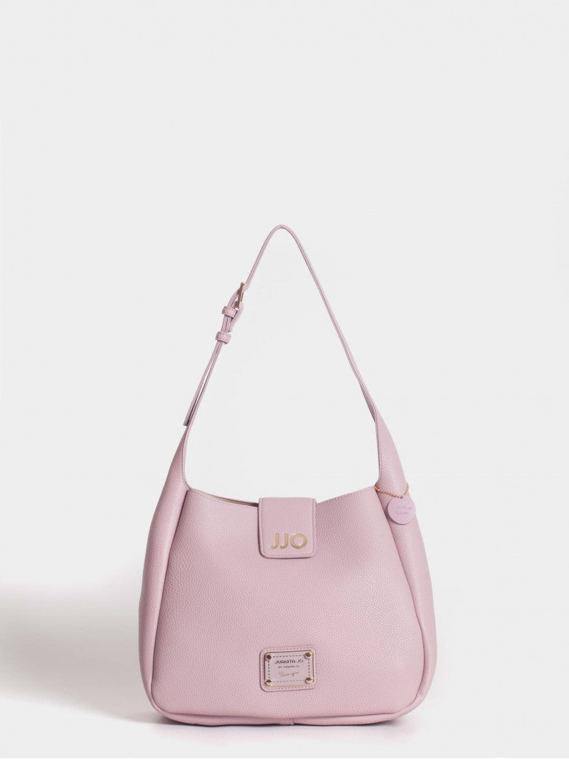 Cartera Rosa Tipo Bucket Mediana Lina