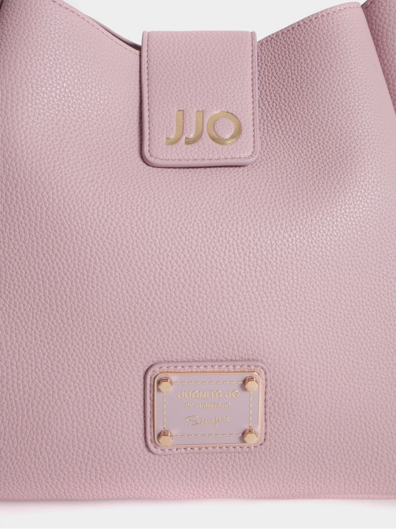 Cartera Rosa Tipo Bucket Mediana Lina