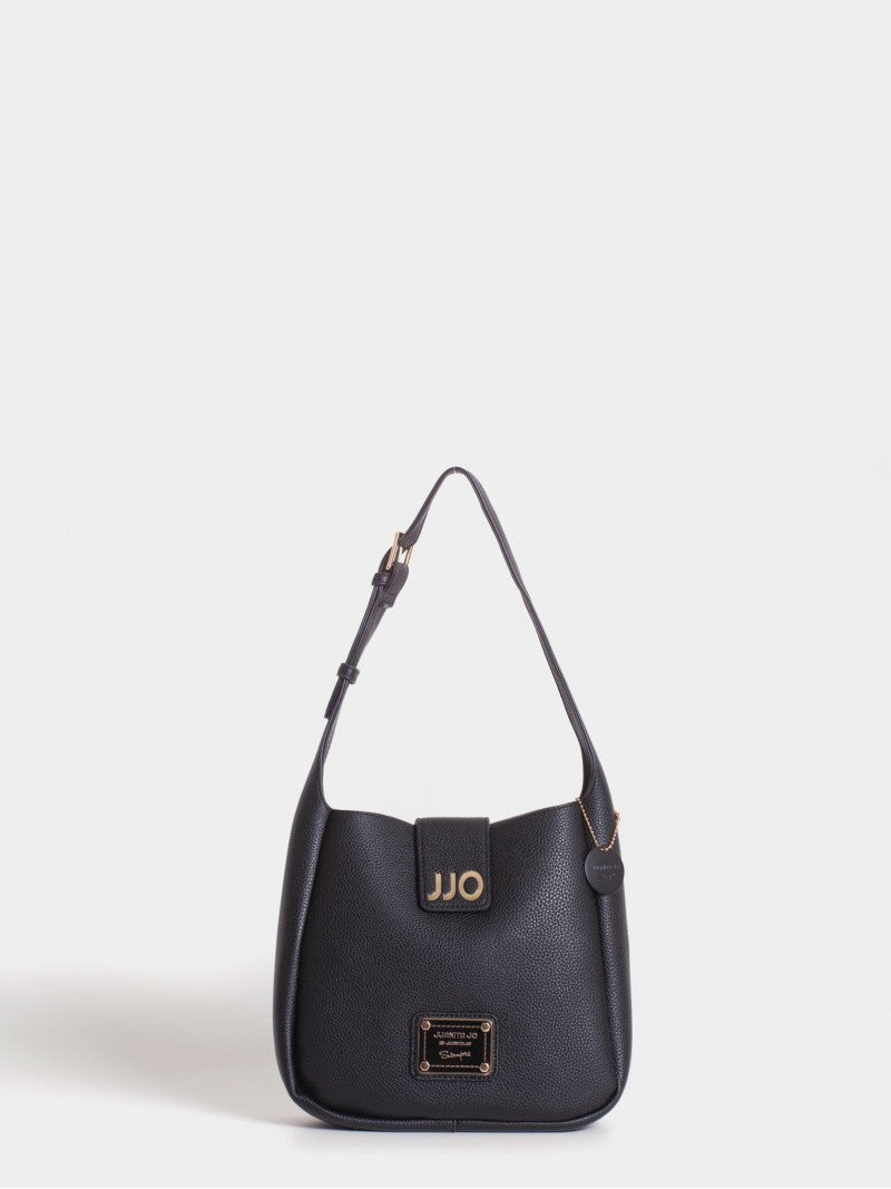 Cartera Negra Tipo Bucket Chica Lina