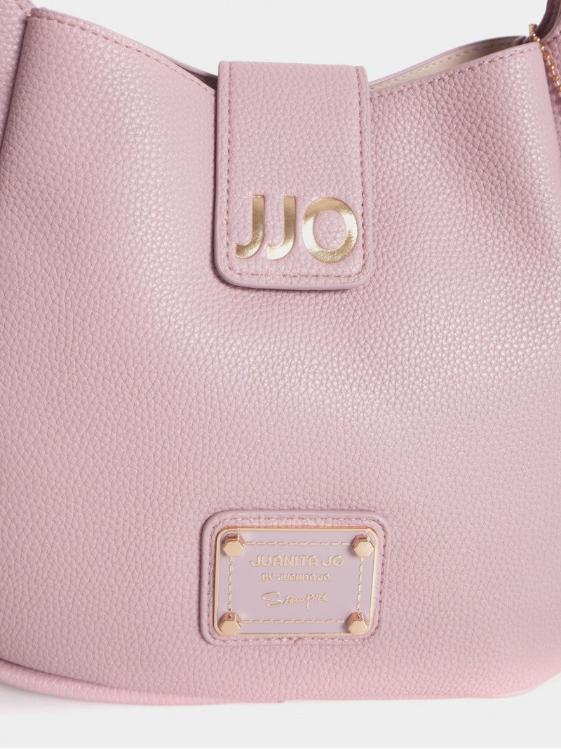 Cartera Rosa Tipo Bucket Chica Lina