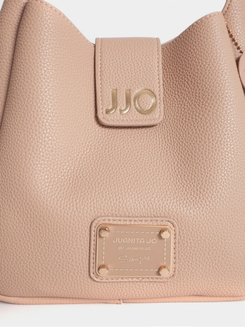 Cartera Camel Tipo Bucket Chica Lina