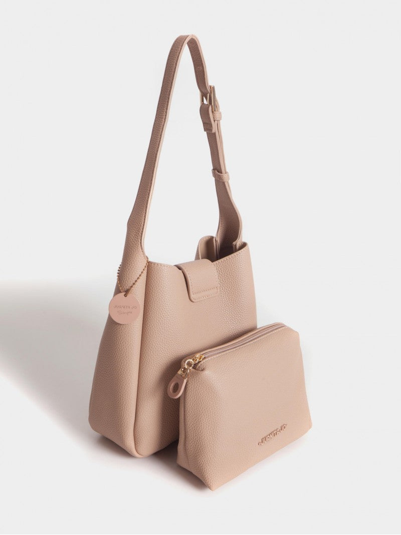Cartera Camel Tipo Bucket Chica Lina
