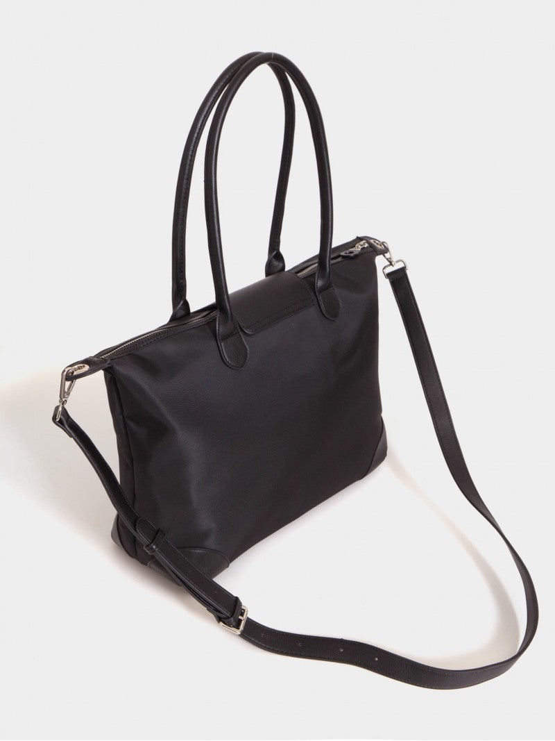 Cartera Negra Tipo Maletín Porta Notebook 14" Mara