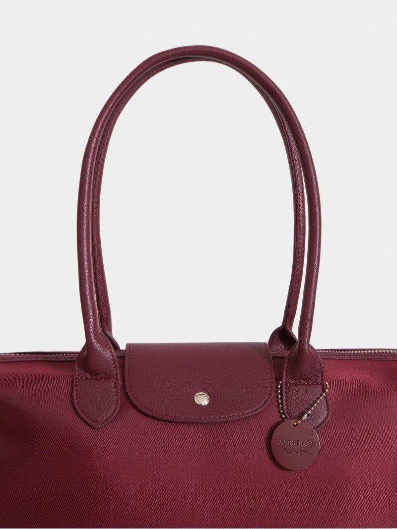 Cartera Tipo Maletín Porta Notebook 14" Bordó Mara