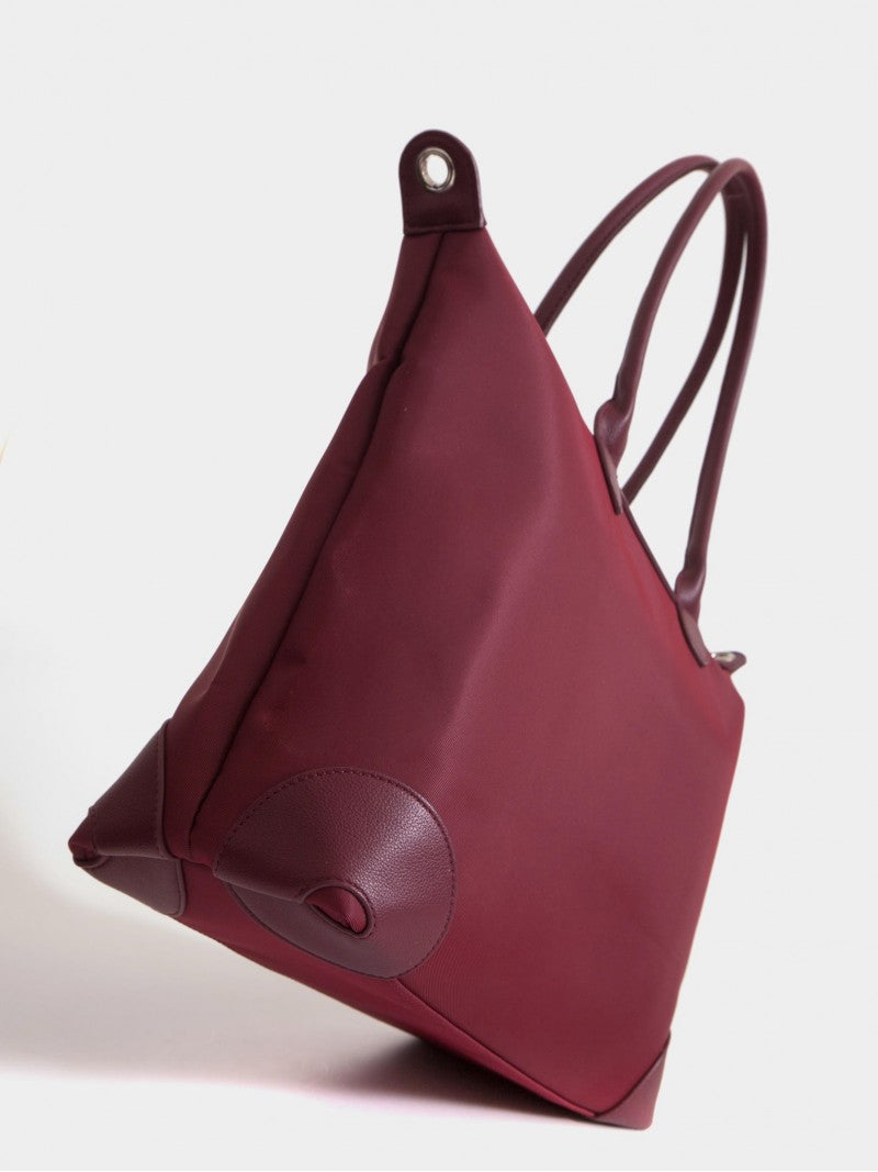 Cartera Tipo Maletín Porta Notebook 14" Bordó Mara