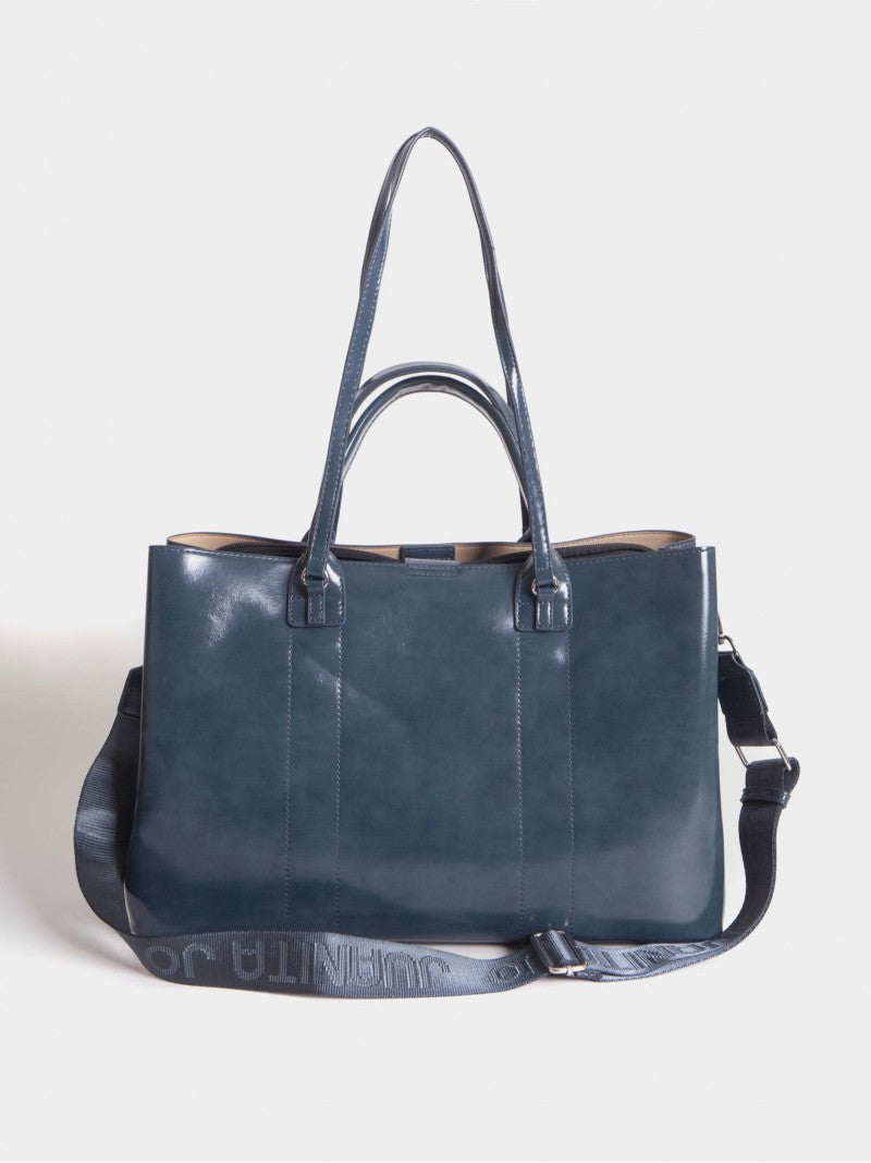 Cartera Con Porta Notebook Azul Worky