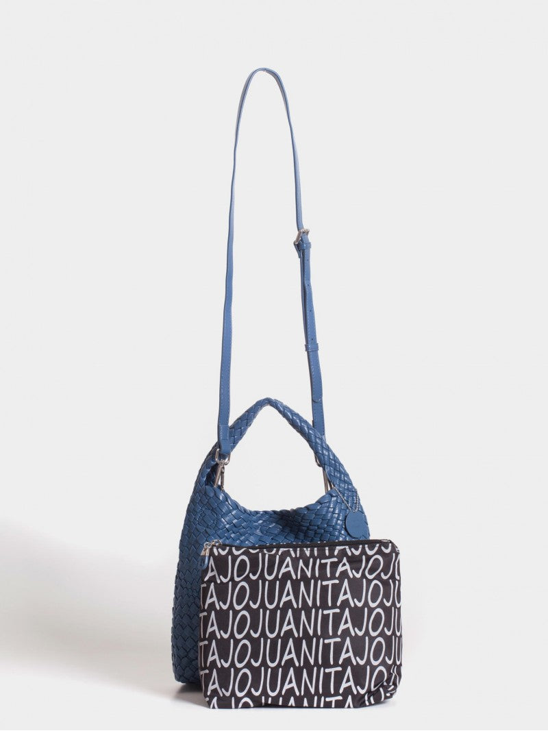Cartera Azul Chica Lazo