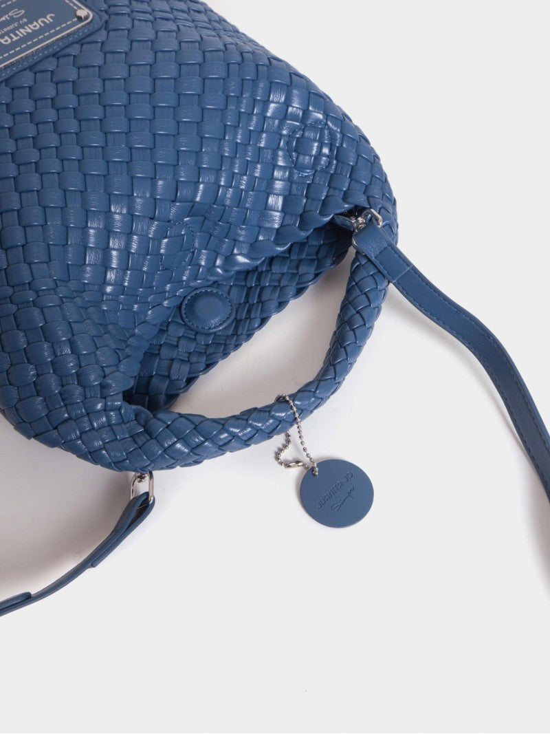 Cartera Azul Chica Lazo