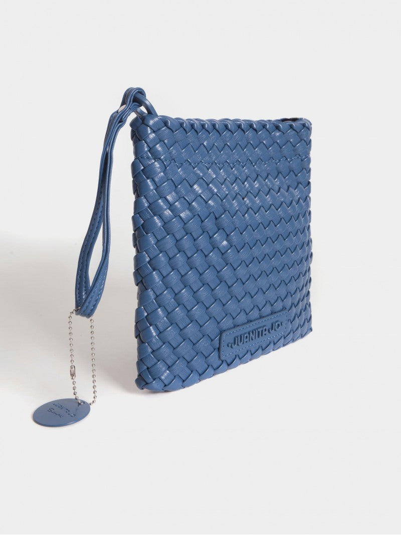 Pouch Cuadrado Azul Lazo