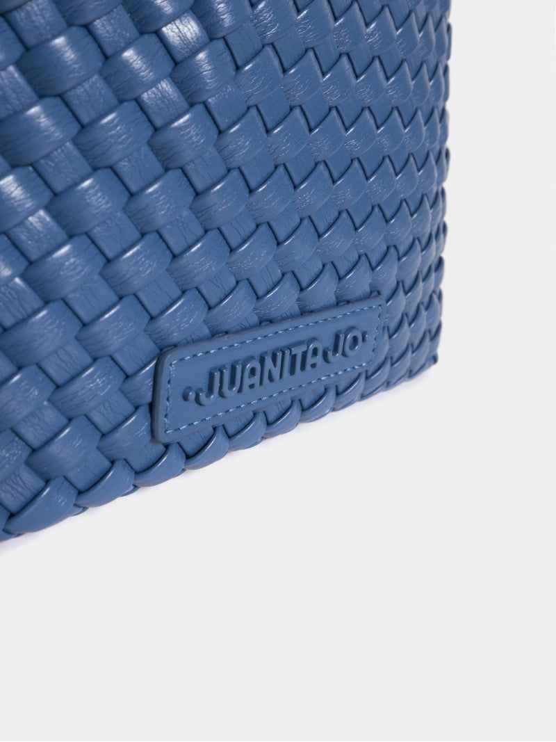 Pouch Cuadrado Azul Lazo