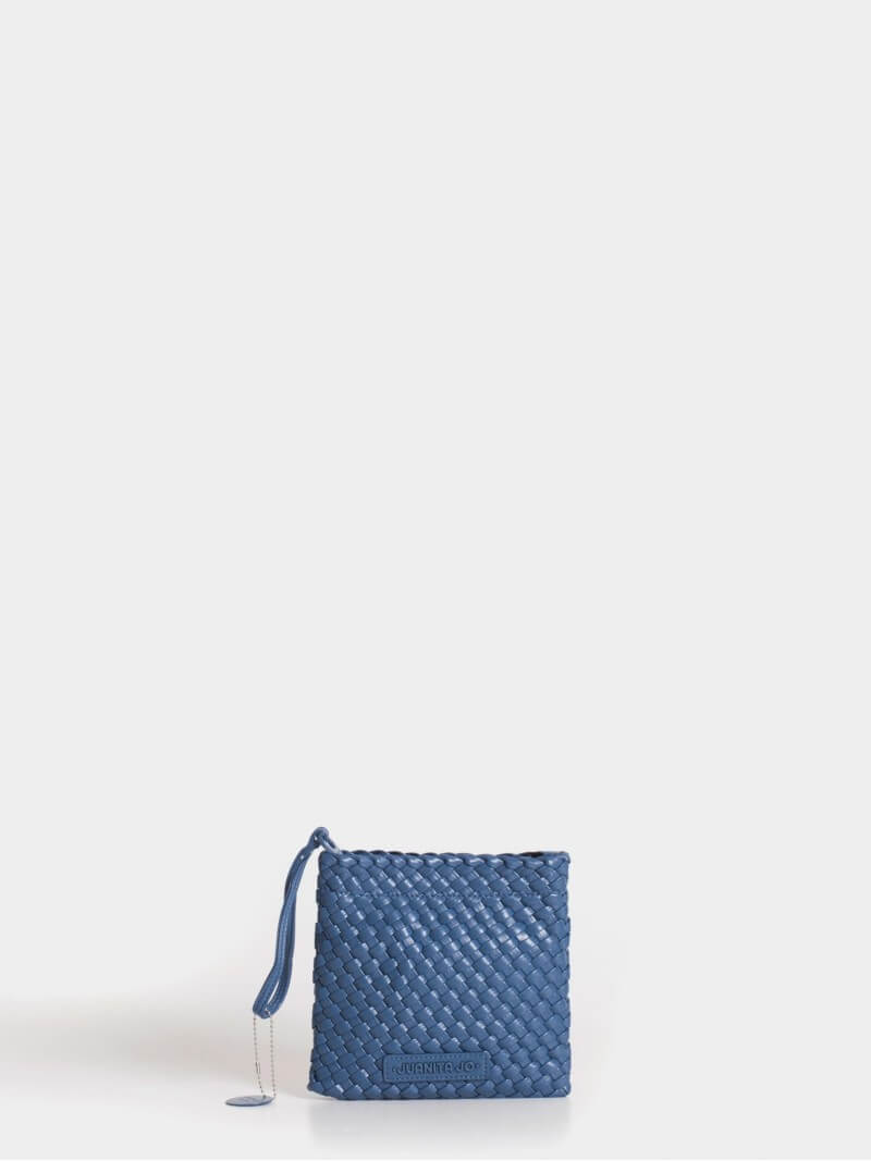 Pouch Cuadrado Azul Lazo