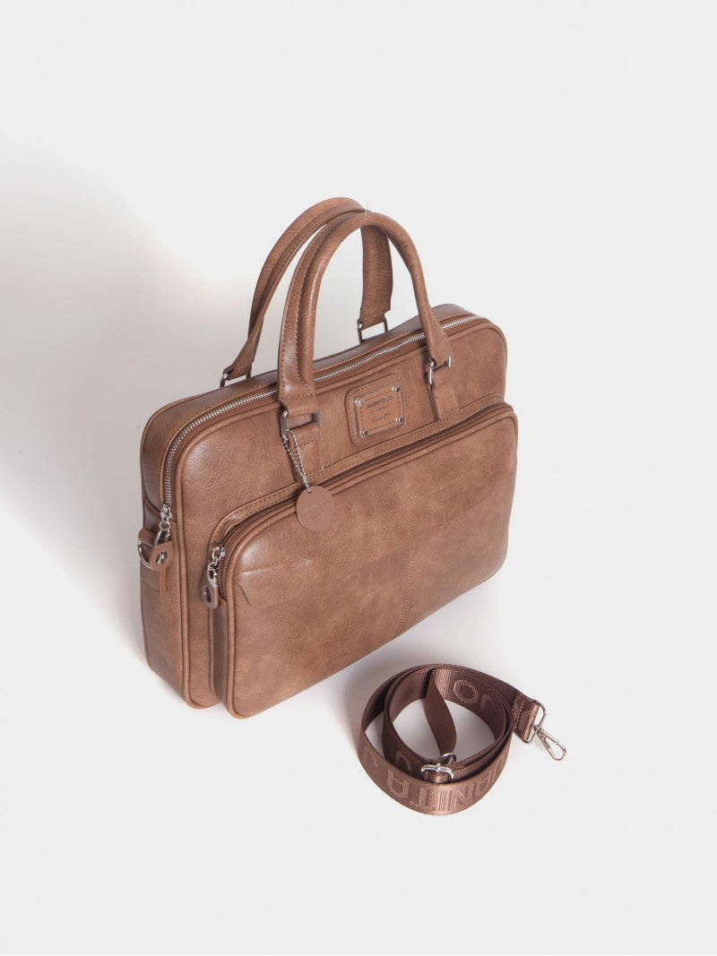 Maletín Porta Notebook Marrón Boss Slim