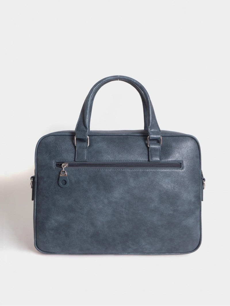 Maletín Porta Notebook Azul Boss Slim