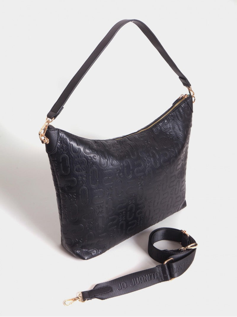 Cartera Porta Notebook Negra Monogram