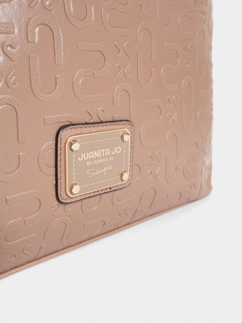 Cartera Porta Notebook Camel Monogram