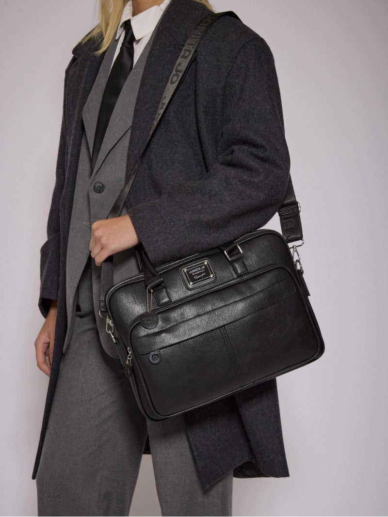 Maletín Porta Notebook Negro Boss Slim