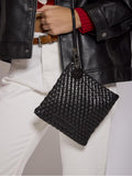Pouch Cuadrado Negro Lazo