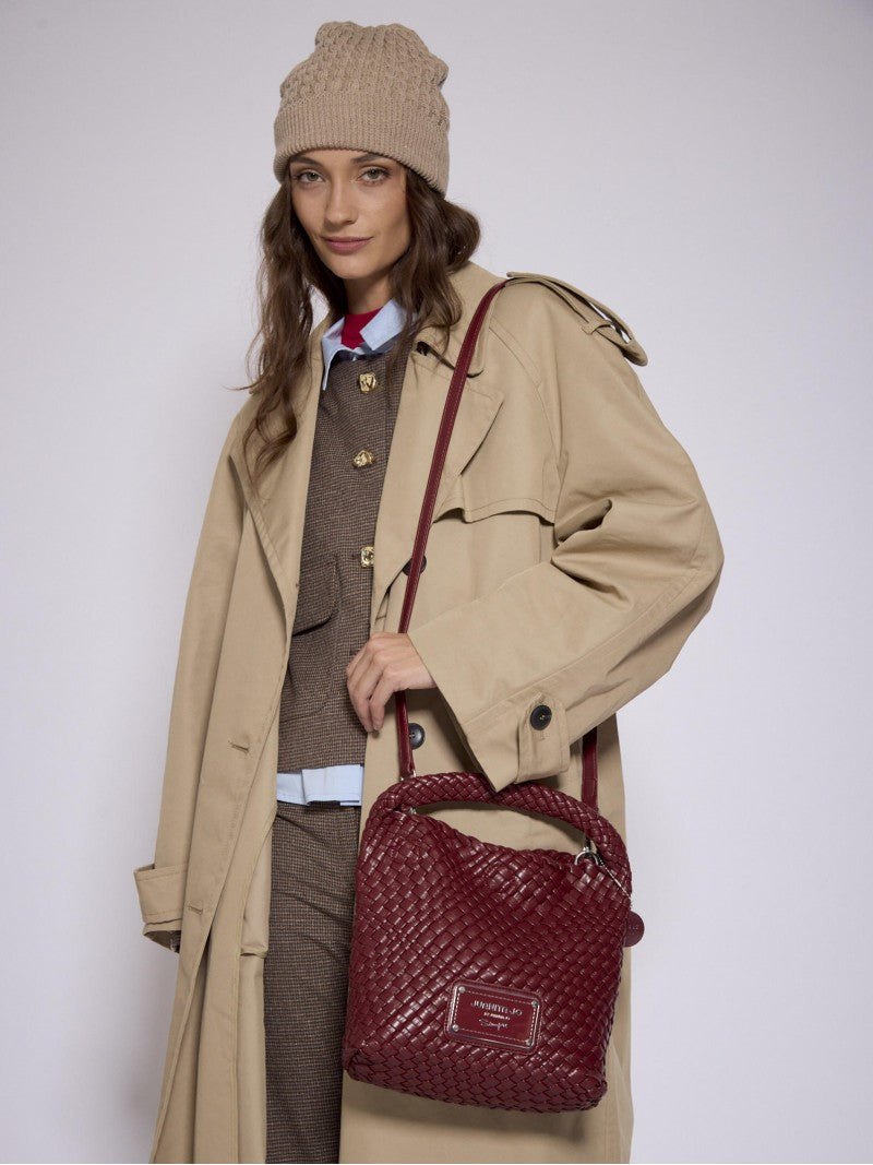 Cartera Bordó Chica Lazo