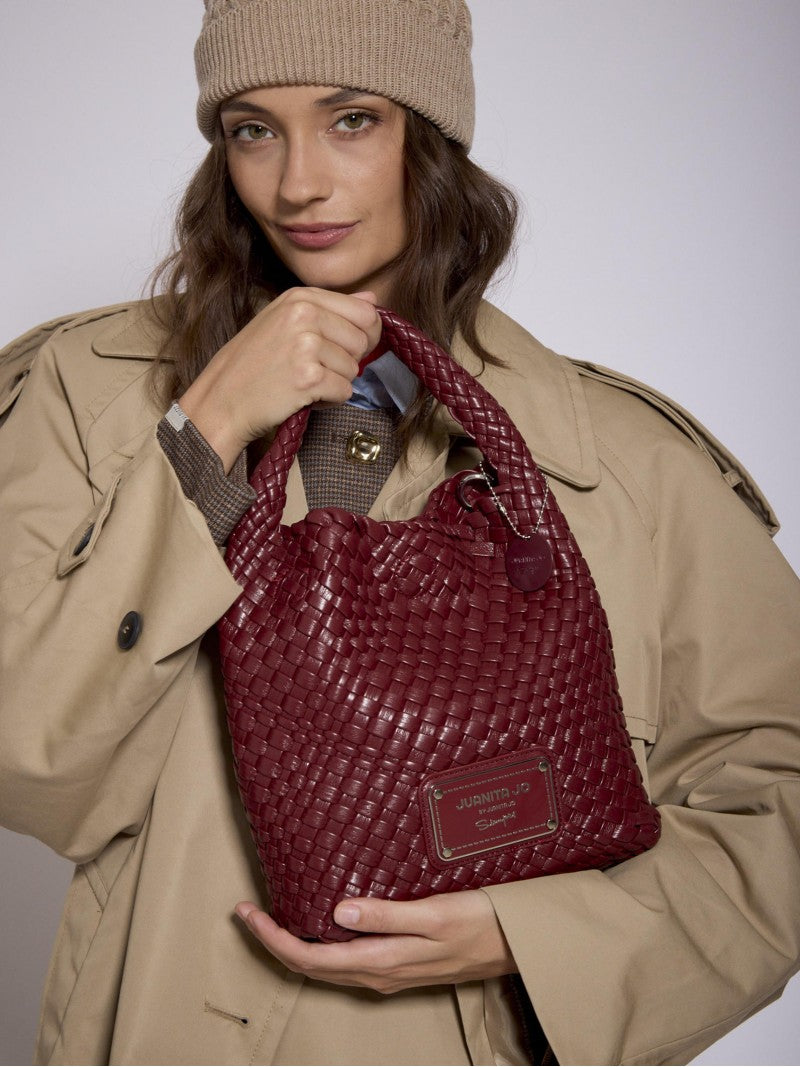 Cartera Bordó Chica Lazo