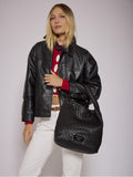 Cartera Negra Mediana Lazo