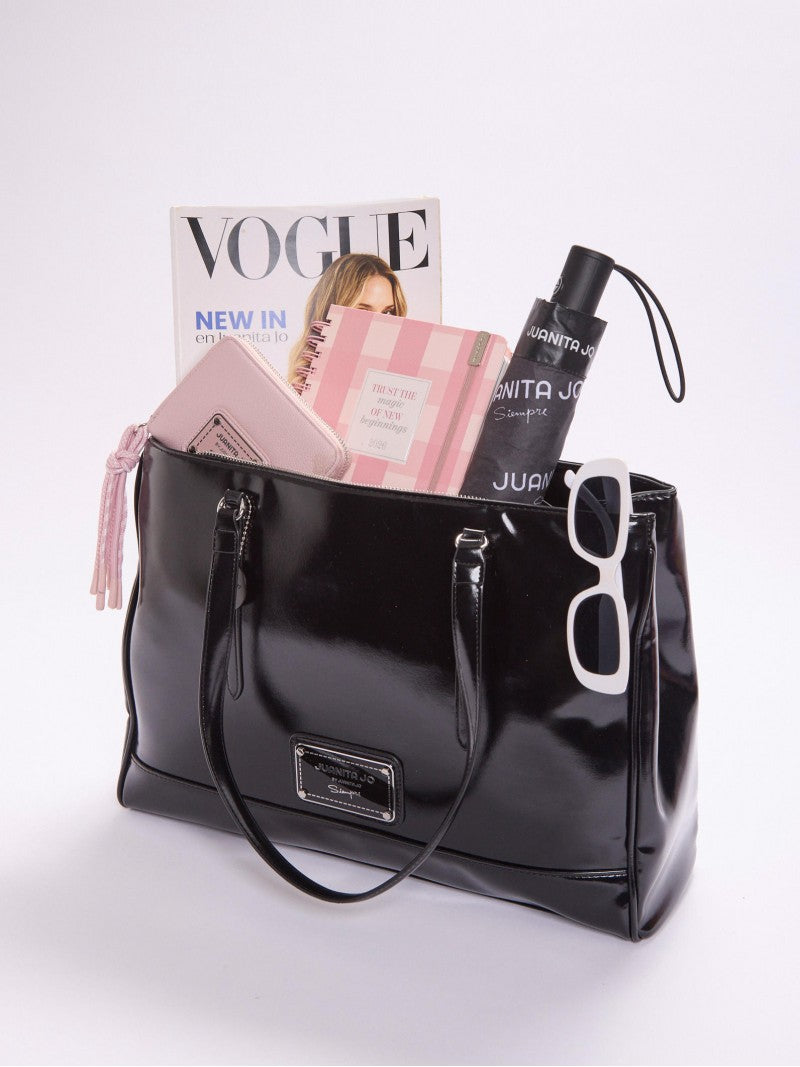 Cartera Porta Notebook Negra Worky Pro