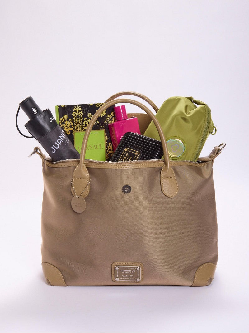 Cartera Mediana Tipo Maletín Visón Mara
