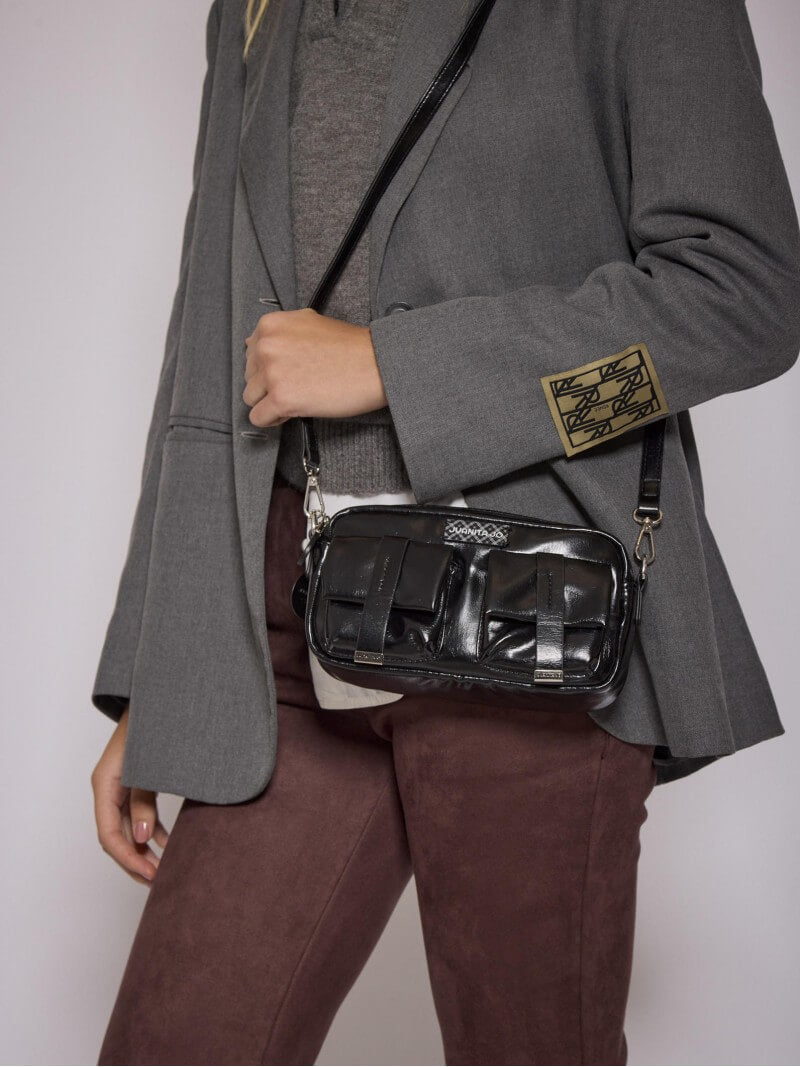 Cartera Bandolera Negra Roxie