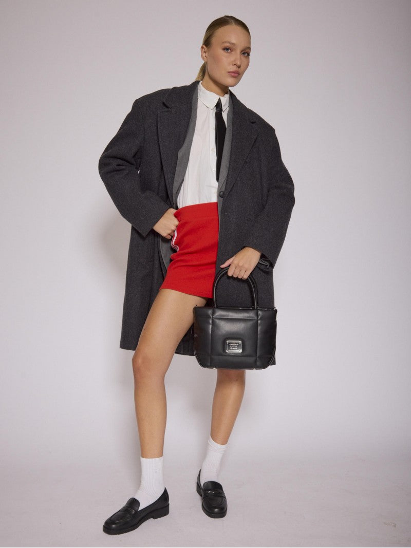 Cartera Negra Chica Puffer