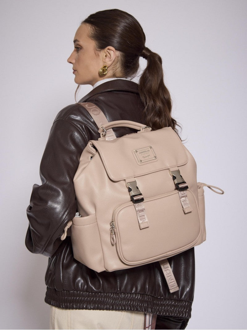 Mochila Para Notebook 14" Visón Mediana Hadar