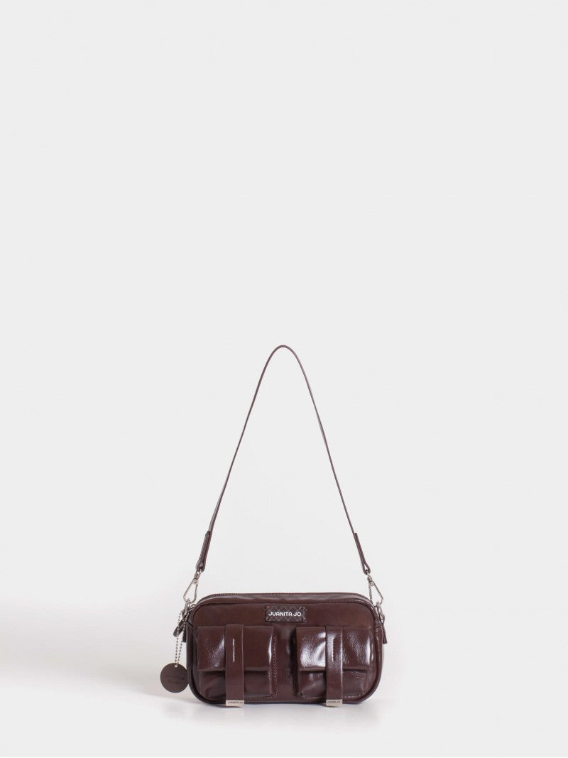 Cartera Bandolera Color Cacao Roxie