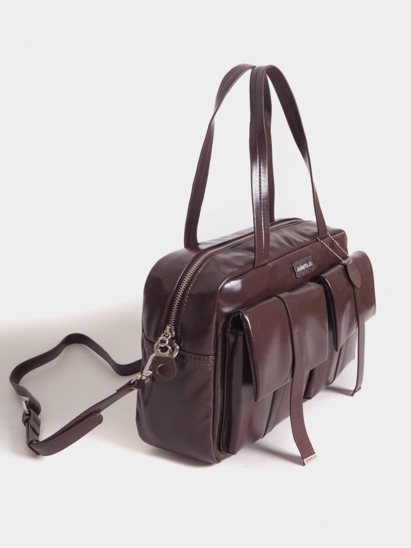 Cartera Grande Color Cacao Roxie