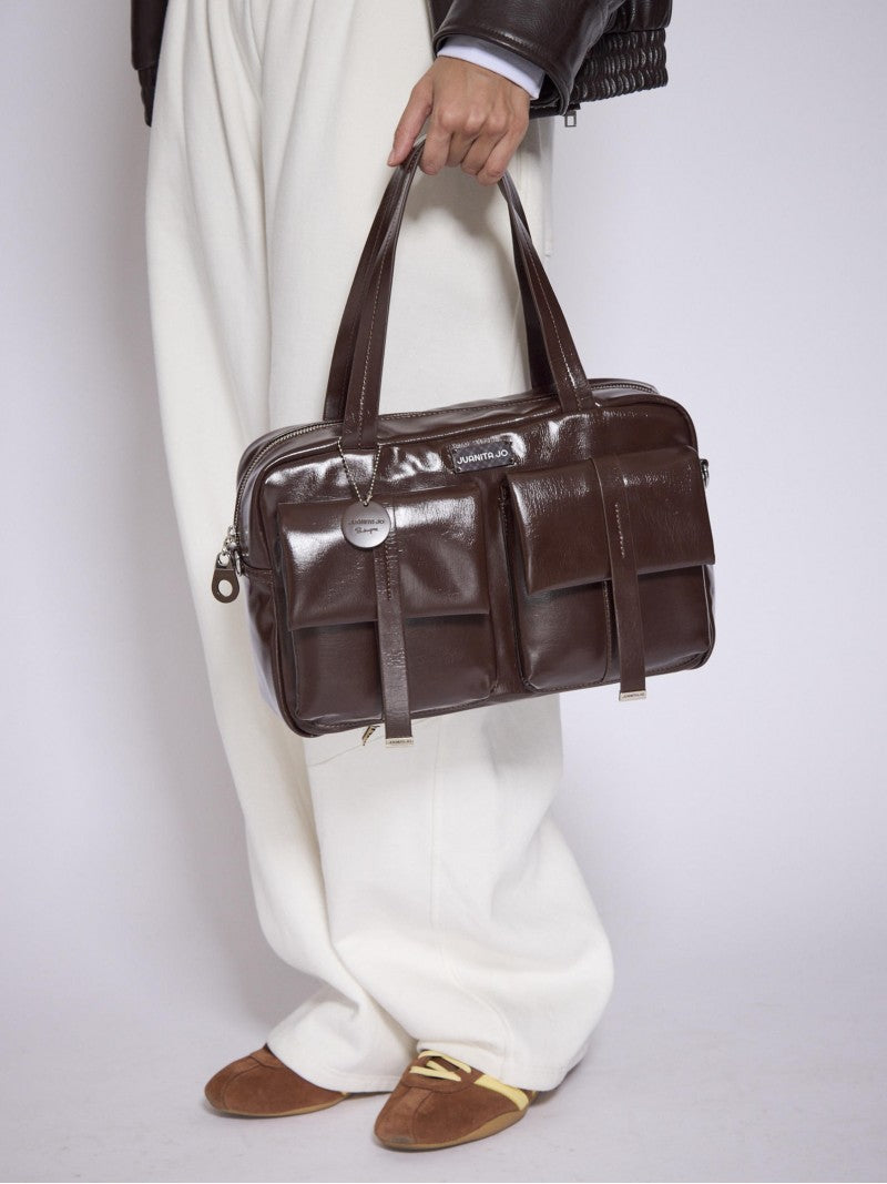 Cartera Grande Color Cacao Roxie