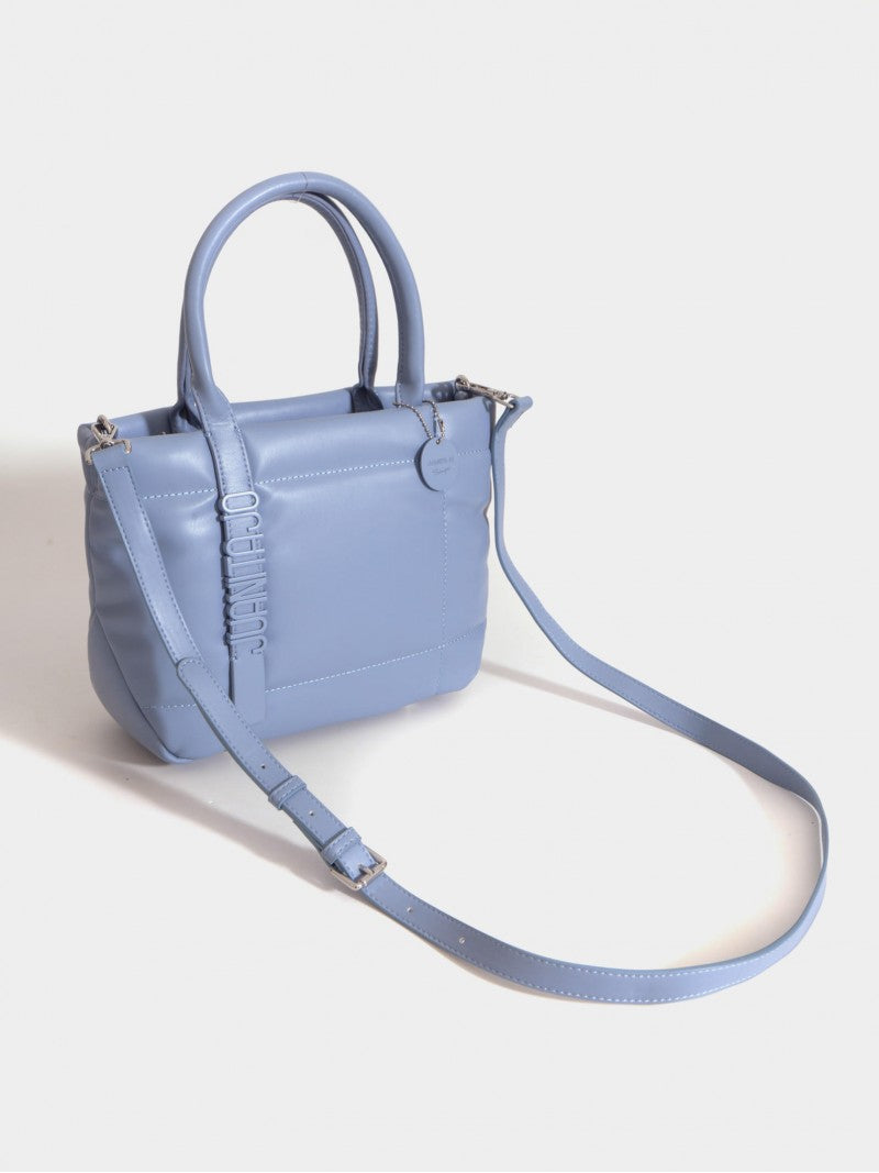 Cartera Chica Celeste Puffer