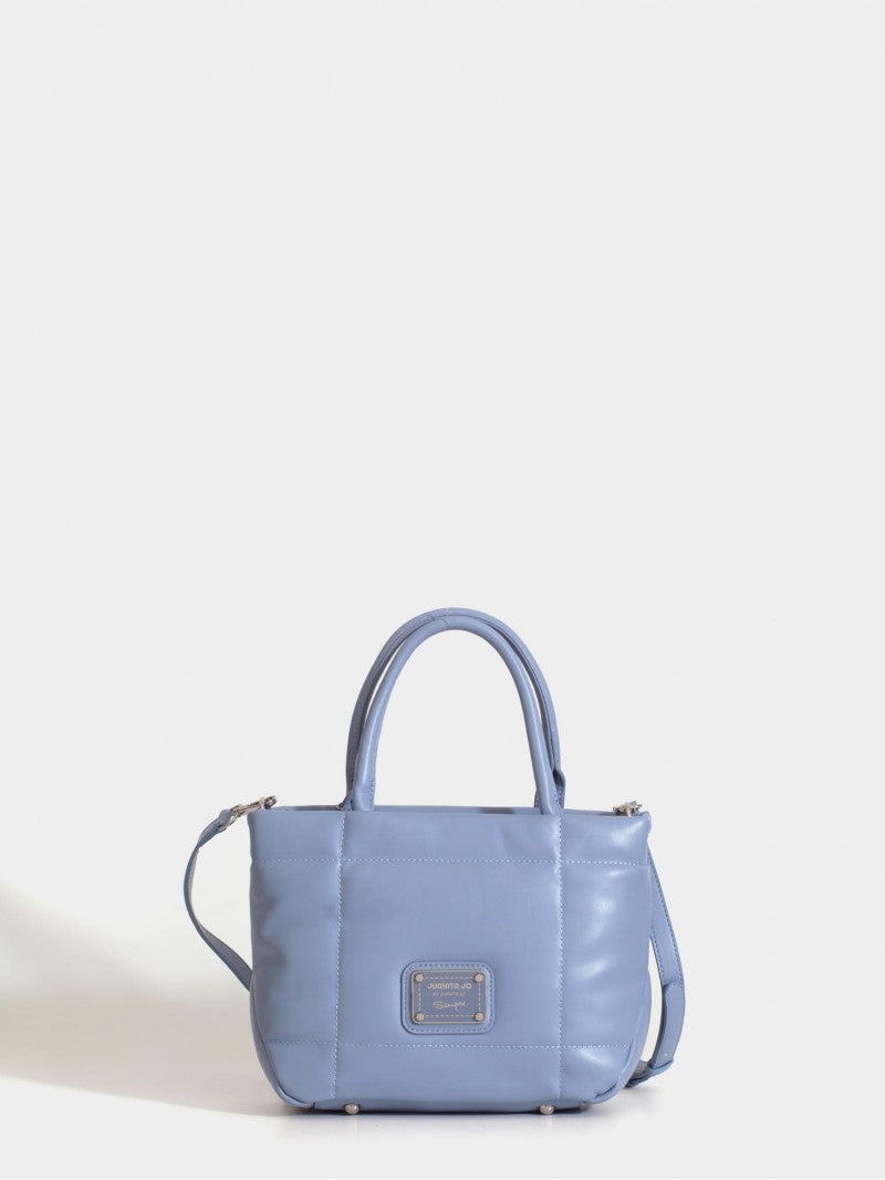 Cartera Chica Celeste Puffer