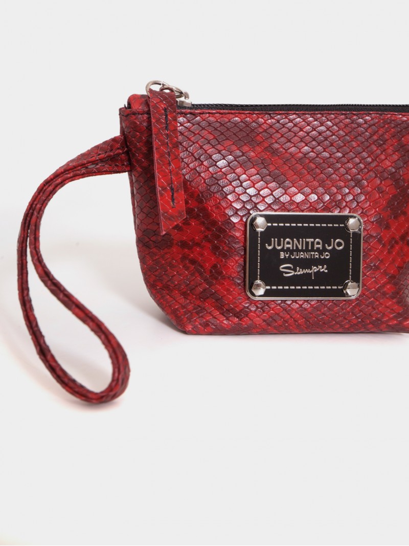 Monedero Rojo De Cuero Génova