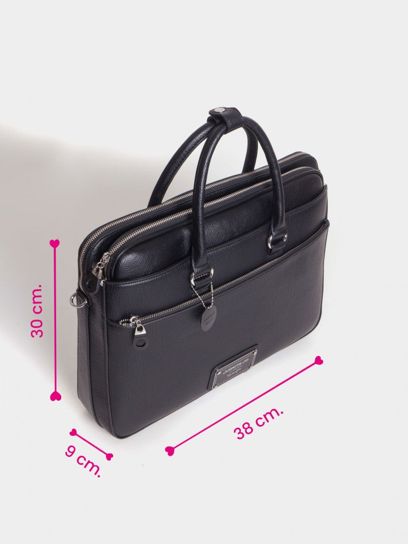 Maletín Porta Notebook Negro Boss