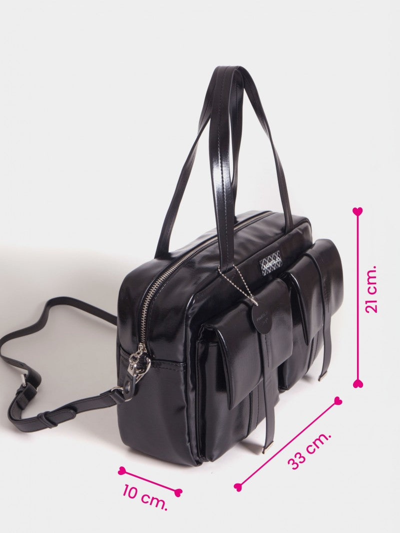 Cartera Negra Grande Roxie