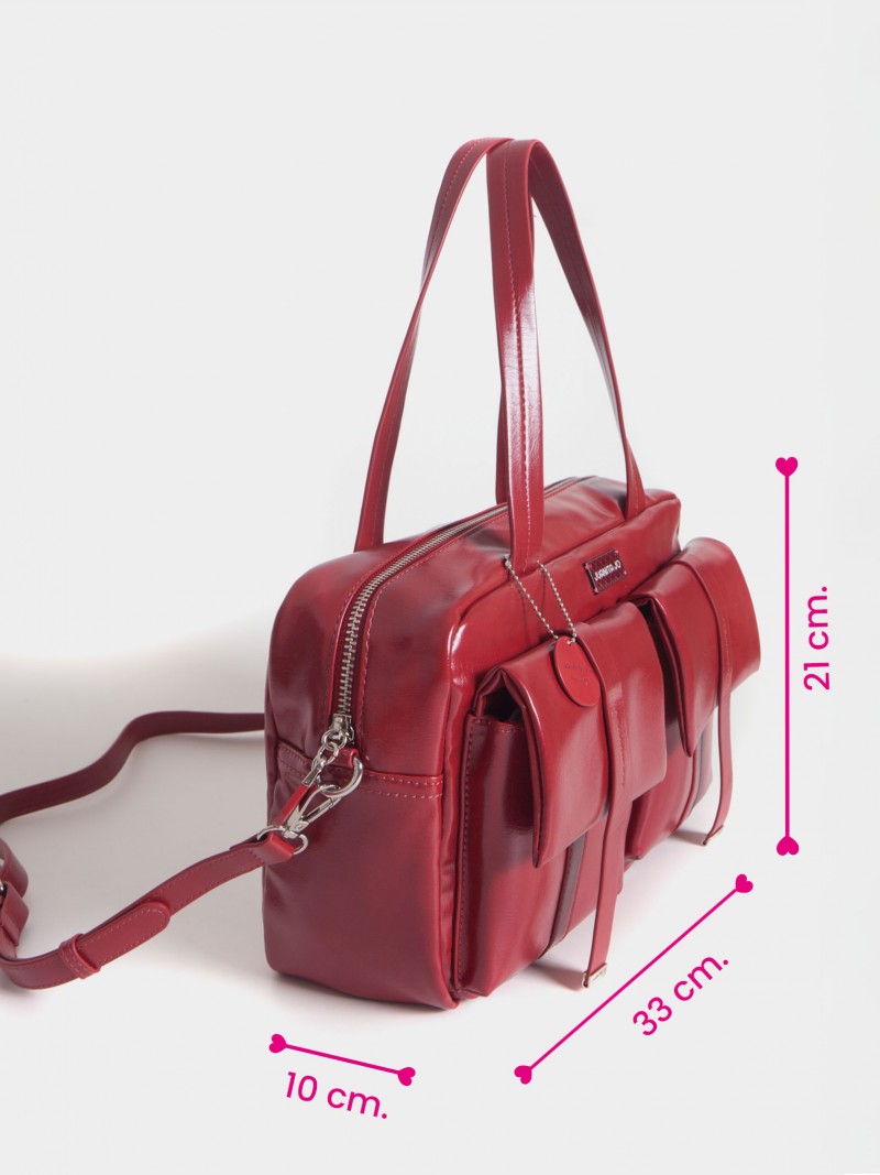 Cartera Grande Roja Roxie