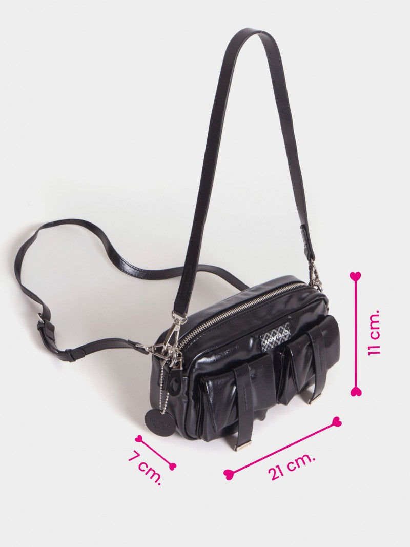 Cartera Bandolera Negra Roxie